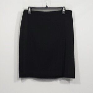 Attention  Black Satin Finish  Pencil Skirt  Women's Size 6
